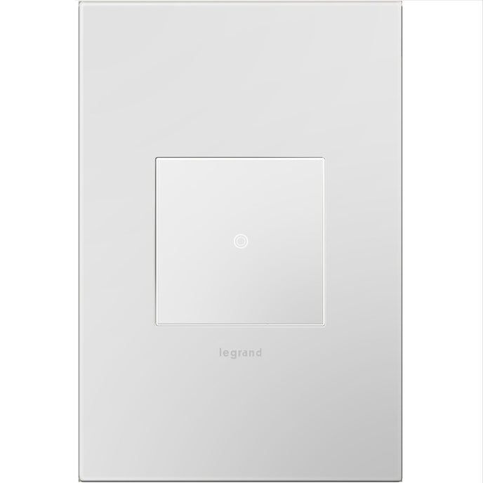 Legrand - AWP1G2PW4 - One-Gang Screwless Wall Plate with Microban - adorne - Powder White