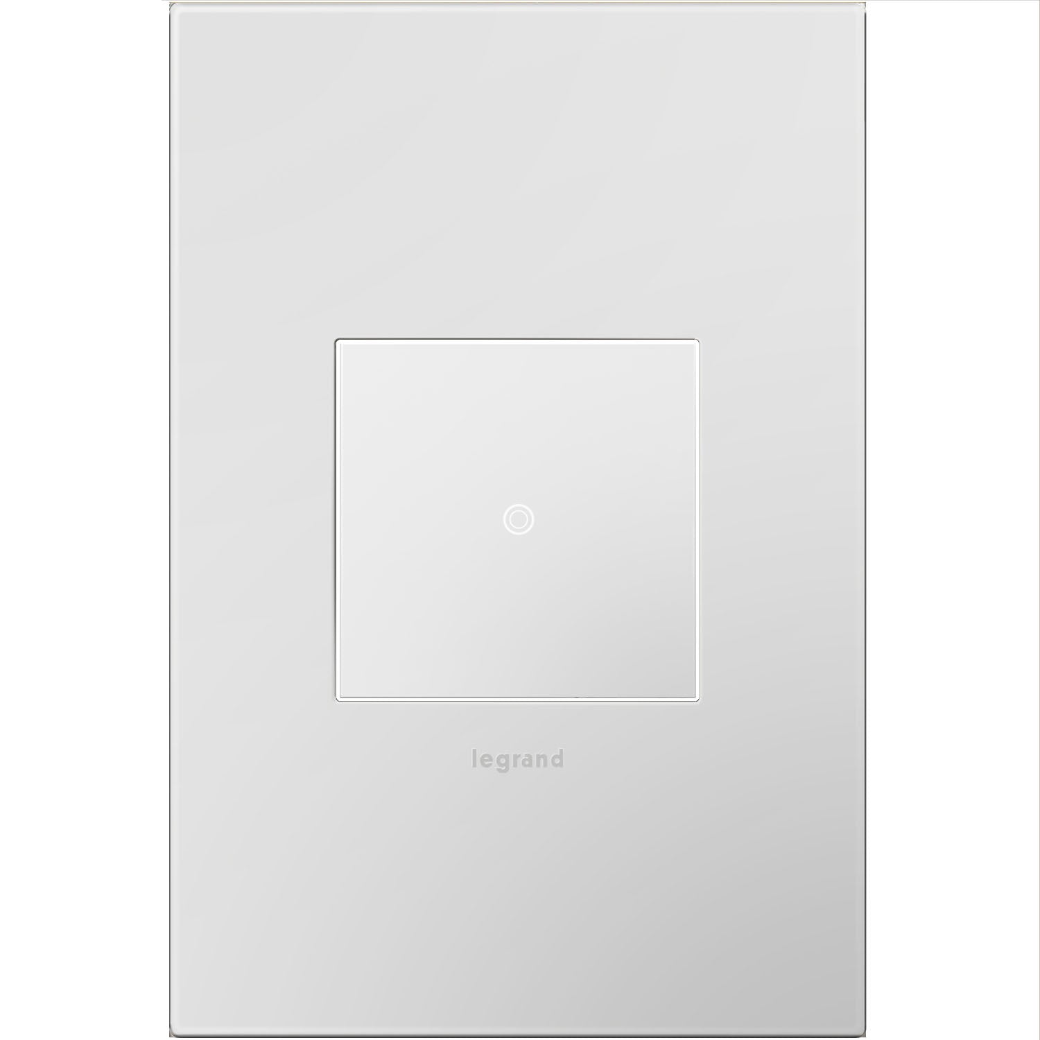 Legrand - AWP1G2PW4 - One-Gang Screwless Wall Plate with Microban - adorne - Powder White