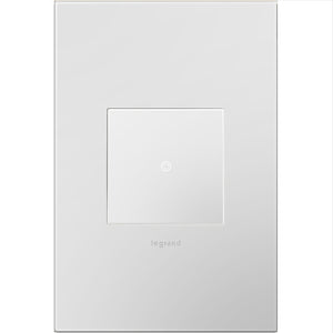 Legrand - AWP1G2PW4 - One-Gang Screwless Wall Plate with Microban - adorne - Powder White