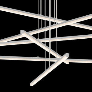 Sonneman - 2766.16 - LED Pendant - Stix - Bright Satin Aluminum