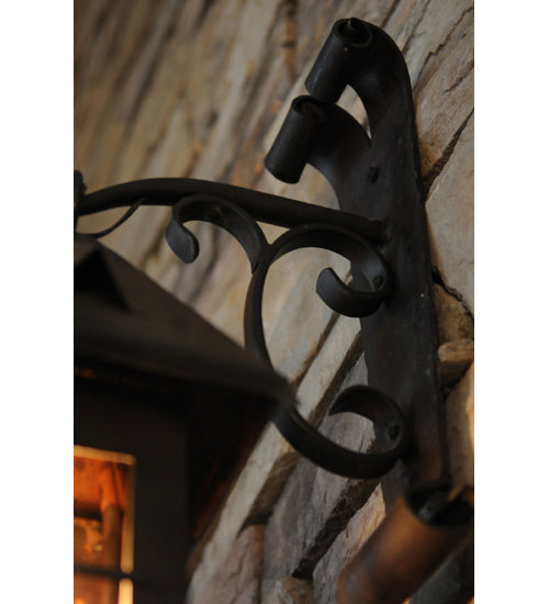 Meyda Tiffany - 151878 - One Light Wall Sconce - Restored - Wrought Iron