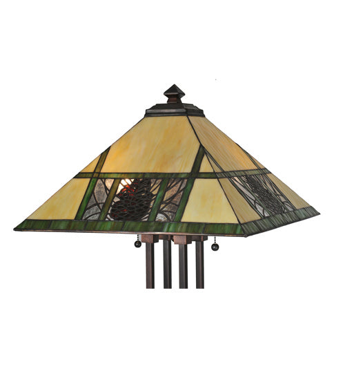 Meyda Tiffany - 81557 - Shade - Pinecone Ridge - Beige Amber Zasdy