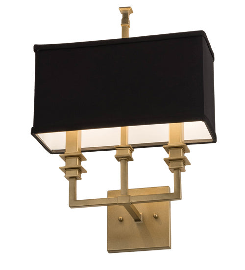 Meyda Tiffany - 172801 - Two Light Wall Sconce - Urbanite - Gold Metallic High Gloss