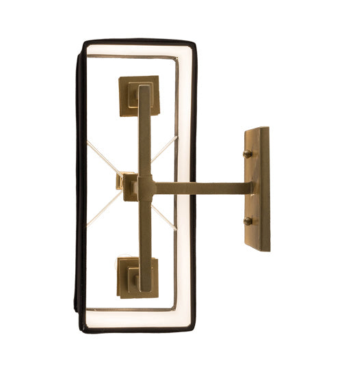 Meyda Tiffany - 172801 - Two Light Wall Sconce - Urbanite - Gold Metallic High Gloss