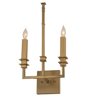 Meyda Tiffany - 172801 - Two Light Wall Sconce - Urbanite - Gold Metallic High Gloss