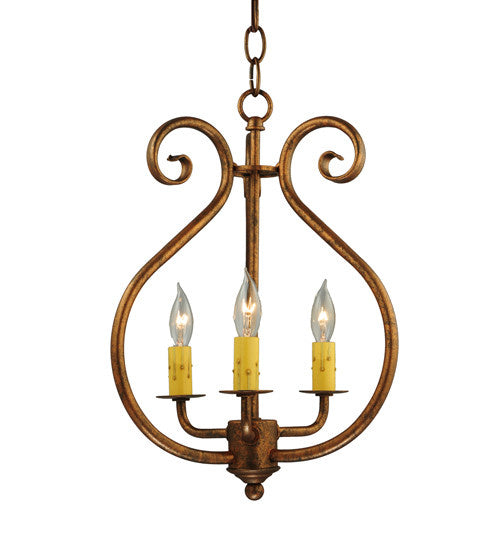 2nd Avenue - 8018.12.ES.CHAIN - Three Light Pendant - Easton - Hanna Copper