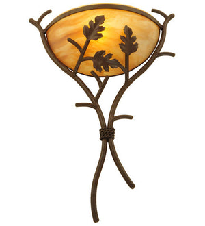 2nd Avenue - 04.0993.16W.23H - One Light Wall Sconce - Oak Branch - Cafe Noir