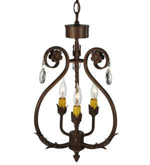 2nd Avenue - 01.0986.12.X.MOD - Three Light Chandelier - Antonia - Antique Rust