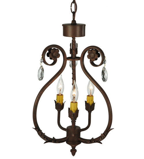 2nd Avenue - 01.0986.12.X.MOD - Three Light Chandelier - Antonia - Antique Rust