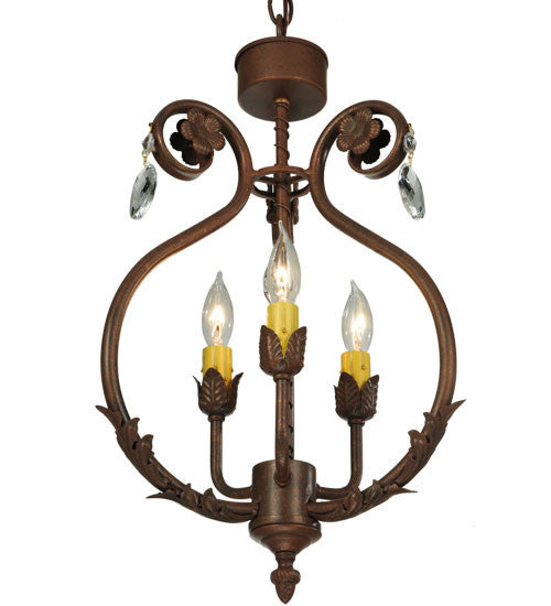 2nd Avenue - 01.0986.12.X.MOD - Three Light Chandelier - Antonia - Antique Rust