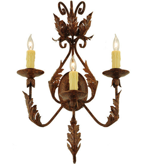 2nd Avenue - 75400.3.28H - Three Light Wall Sconce - French Elegance - Oxide Bronze