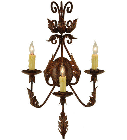 2nd Avenue - 75400.3.28H - Three Light Wall Sconce - French Elegance - Oxide Bronze