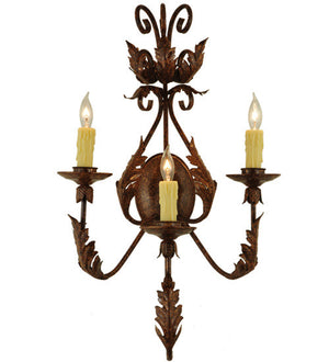 2nd Avenue - 75400.3.28H - Three Light Wall Sconce - French Elegance - Oxide Bronze