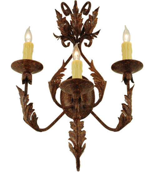 2nd Avenue - 75400.3.28H - Three Light Wall Sconce - French Elegance - Oxide Bronze