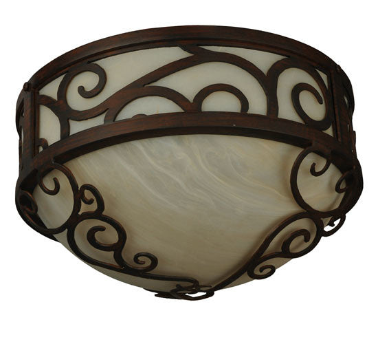 2nd Avenue - 871175.12.CM - Three Light Flushmount - Lilliana - Rustic Iron