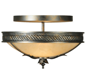 2nd Avenue - 05.1139.15 - Two Light Semi-Flushmount - Hoja - French Bronze