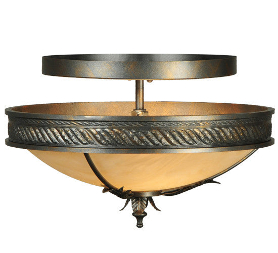 2nd Avenue - 05.1139.15 - Two Light Semi-Flushmount - Hoja - French Bronze