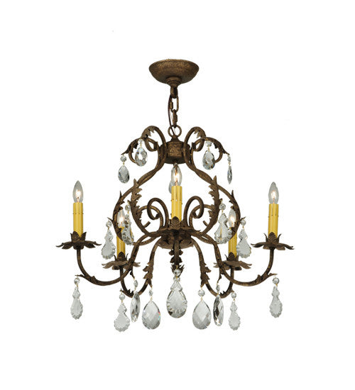 2nd Avenue - 87896.24.CX - Five Light Chandelier - Chantilly - Pompeii Gold