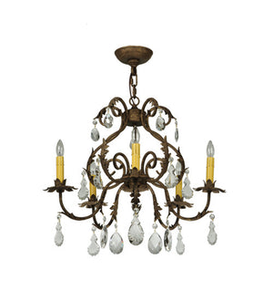 2nd Avenue - 87896.24.CX - Five Light Chandelier - Chantilly - Pompeii Gold