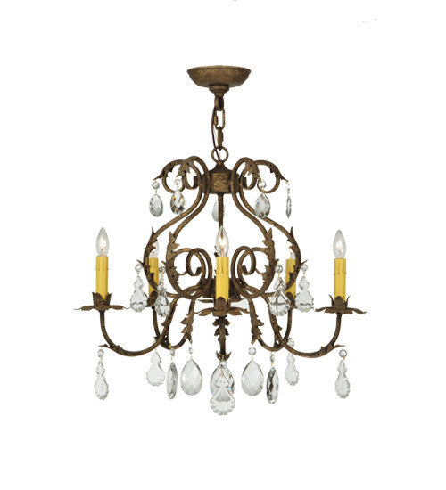 2nd Avenue - 87896.24.CX - Five Light Chandelier - Chantilly - Pompeii Gold