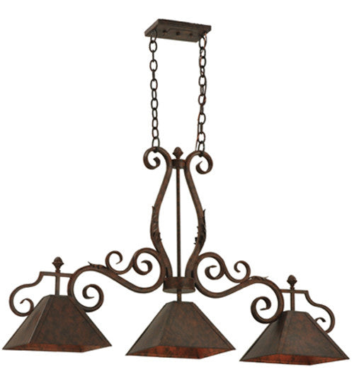 2nd Avenue - 871165.48.3LT - Three Light Pendant - Pedra - Antique Rust