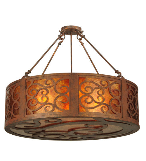 2nd Avenue - 871493.30.24H.DM - Four Light Pendant - Dean - Antique Rust