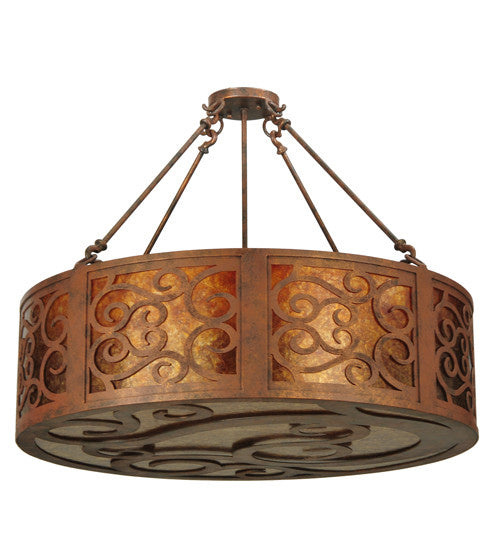 2nd Avenue - 871493.30.24H.DM - Four Light Pendant - Dean - Antique Rust