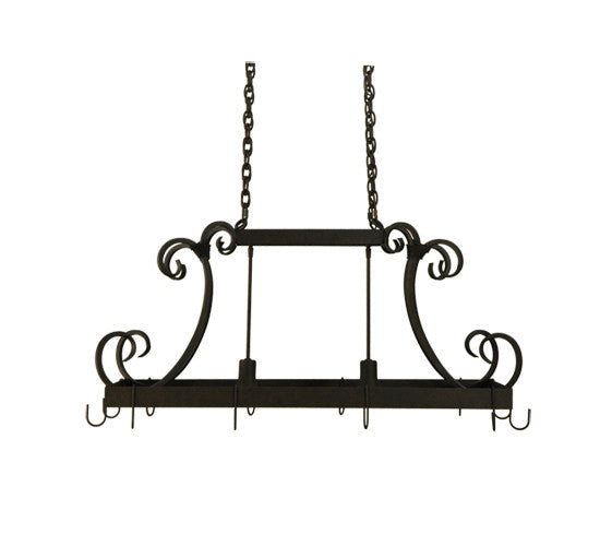 2nd Avenue - 871272.40.MOD - Two Light Pot Rack - Caiden - Chestnut