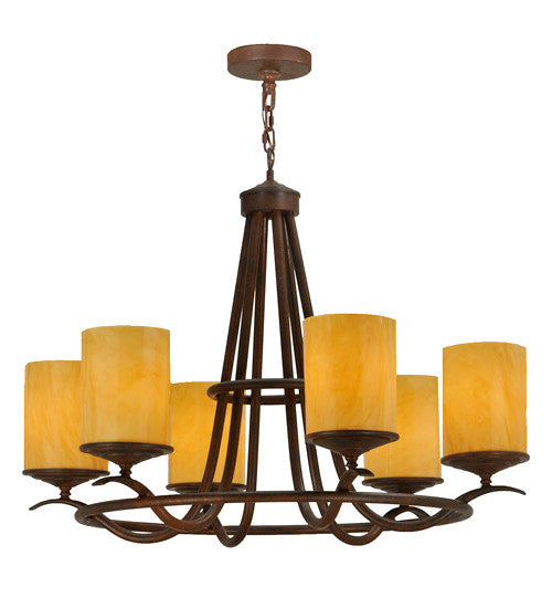 2nd Avenue - 871488.36 - Six Light Chandelier - Octavia - Rusty Nail