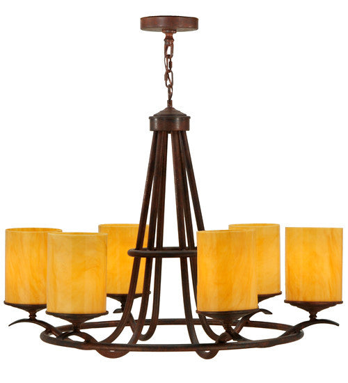 2nd Avenue - 871488.36 - Six Light Chandelier - Octavia - Rusty Nail