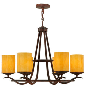 2nd Avenue - 871488.36 - Six Light Chandelier - Octavia - Rusty Nail