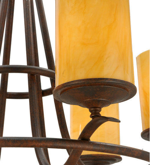 2nd Avenue - 871488.36 - Six Light Chandelier - Octavia - Rusty Nail