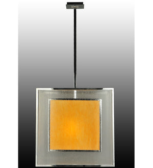 2nd Avenue - 218355-4 - Three Light Pendant - Quadrato - Chrome