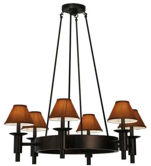 2nd Avenue - 871484.36 - Six Light Chandelier - Calais - Mahogany Bronze