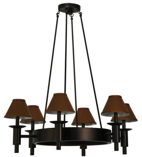 2nd Avenue - 871484.36 - Six Light Chandelier - Calais - Mahogany Bronze