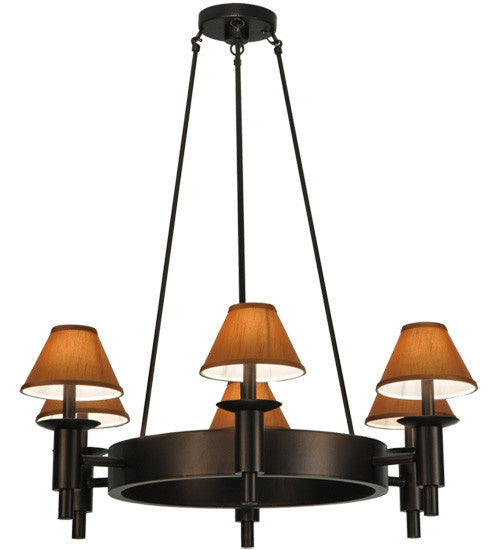 2nd Avenue - 871484.36 - Six Light Chandelier - Calais - Mahogany Bronze