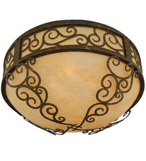 2nd Avenue - 871175.21.cm - Three Light Flushmount - Lilliana - Pompeii Gold