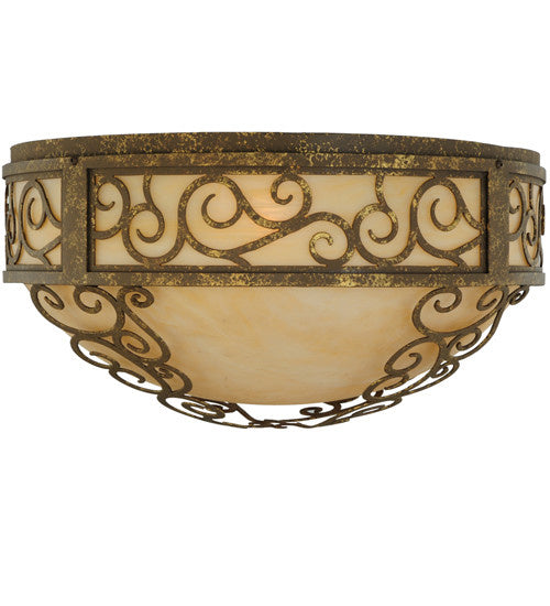 2nd Avenue - 871175.21.cm - Three Light Flushmount - Lilliana - Pompeii Gold