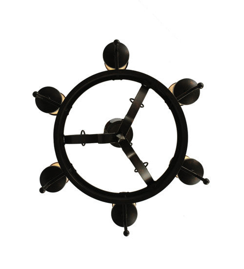 2nd Avenue - 871443.30.DS - Six Light Chandelier - Lorenzo - Gilded Tobacco