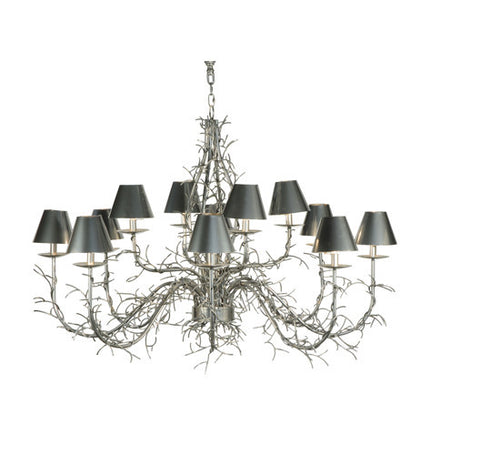 2nd Avenue - 87730.48.32.MS - 12 Light Chandelier - Twigs - Extreme Chrome