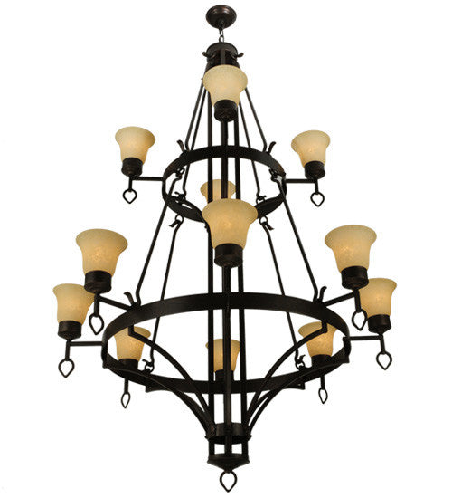 2nd Avenue - 01.0861.48.GL - 12 Light Chandelier - Savino - Gilded Tobacco