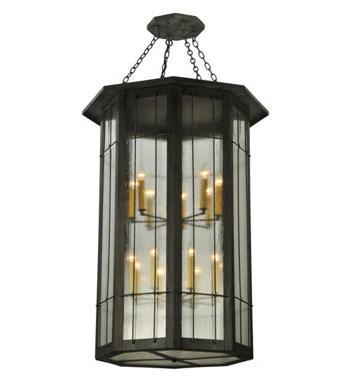 2nd Avenue - 14670-1.pendant - 16 Light Pendant - West Albany - Antique Iron Gate