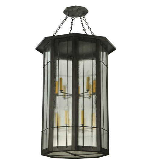 2nd Avenue - 14670-1.pendant - 16 Light Pendant - West Albany - Antique Iron Gate