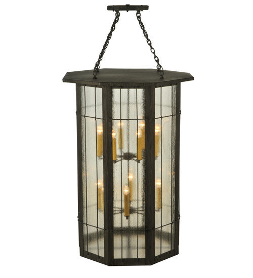 2nd Avenue - 14670-1.pendant - 16 Light Pendant - West Albany - Antique Iron Gate