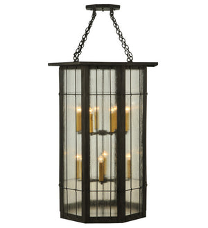 2nd Avenue - 14670-1.pendant - 16 Light Pendant - West Albany - Antique Iron Gate