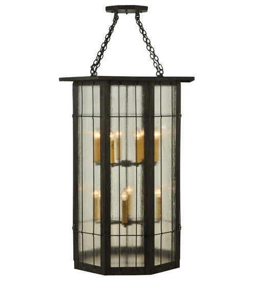 2nd Avenue - 14670-1.pendant - 16 Light Pendant - West Albany - Antique Iron Gate