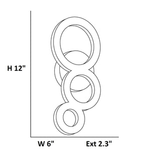 Access - 20061LEDDMG-SAT - LED Wall Mount - 360 - Satin