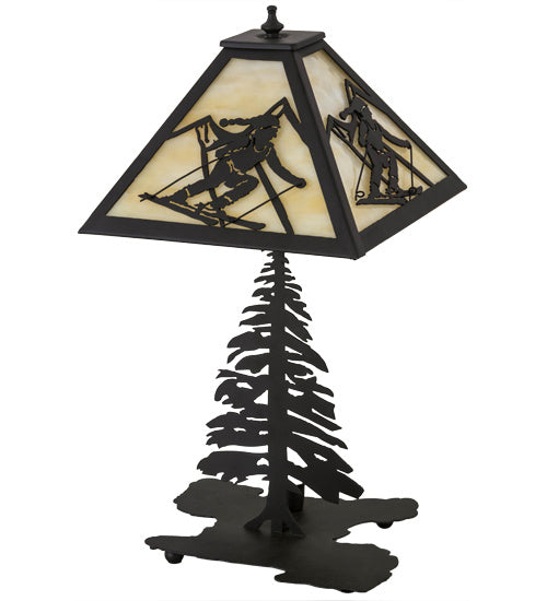 Meyda Tiffany - 181467 - Two Light Table Lamp - Alpine - Oil Rubbed Bronze