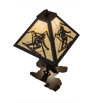 Meyda Tiffany - 181467 - Two Light Table Lamp - Alpine - Oil Rubbed Bronze