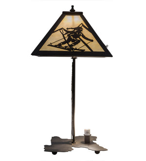 Meyda Tiffany - 181467 - Two Light Table Lamp - Alpine - Oil Rubbed Bronze